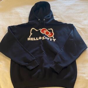 Hello Kitty Black Hoodie with Red and White Logo
